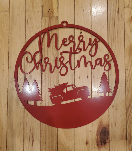 Merry Christmas Door Sign