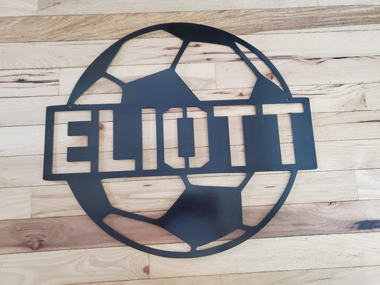 Soccer Name Sign