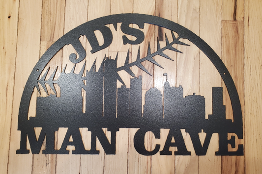 Detroit Baseball Man Cave Sign