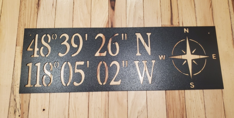 Coordinates Sign