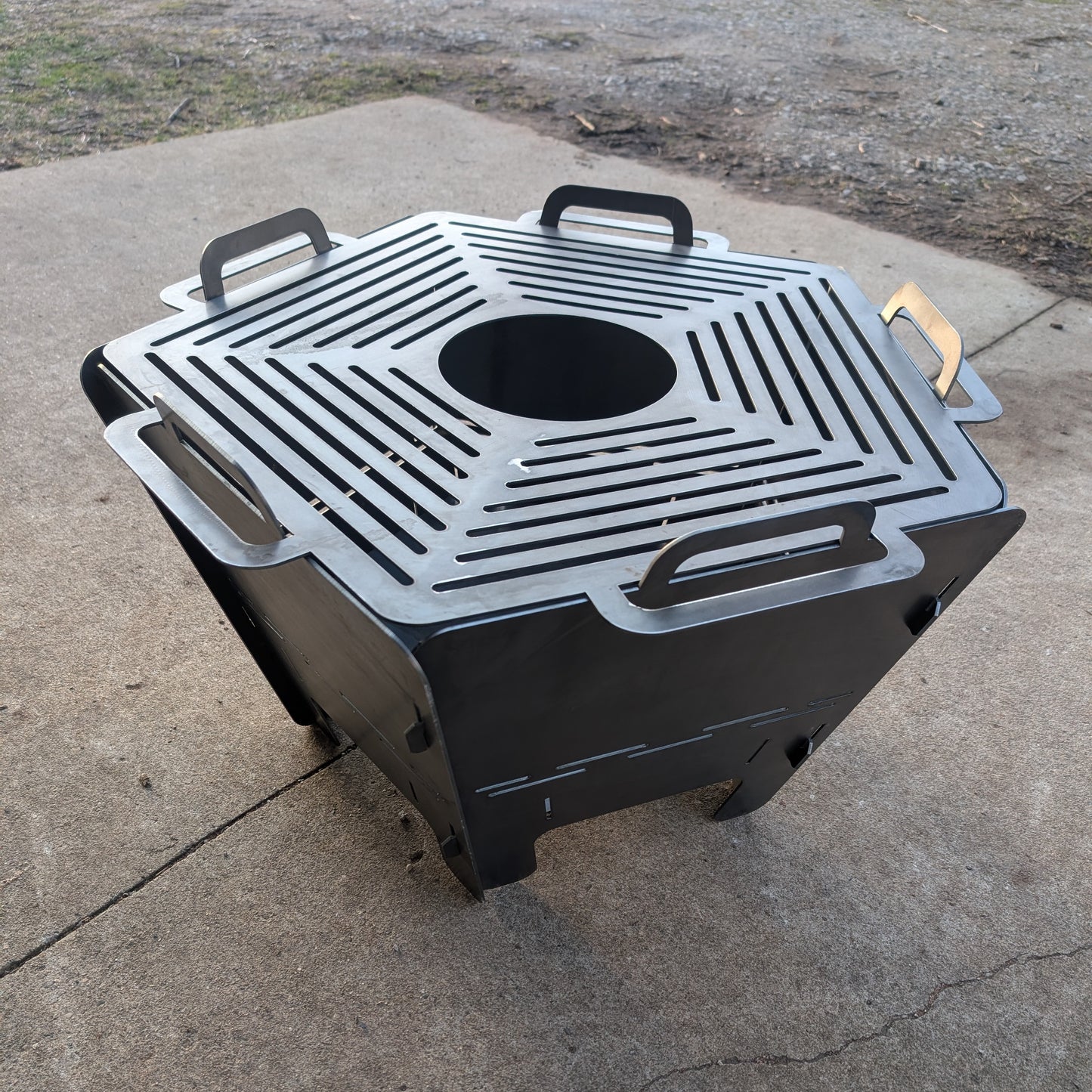 Collapsible Pentagon Firepit