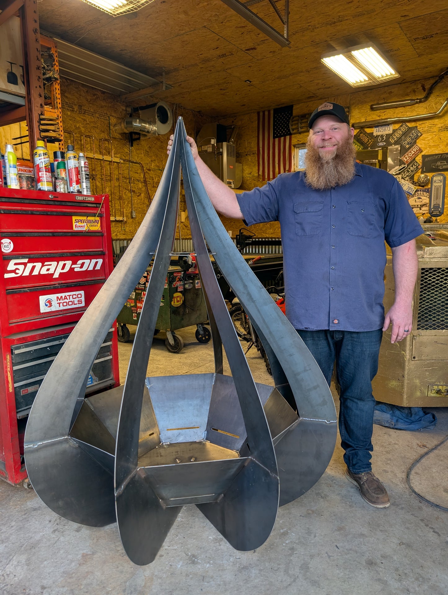 "Flower Bud" Fire Pit